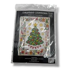 Imaginating Christmas Countdown Kit White Cross Stitch Advent 3389K NEW